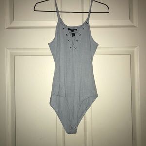 F21 Light Blue Bodysuit